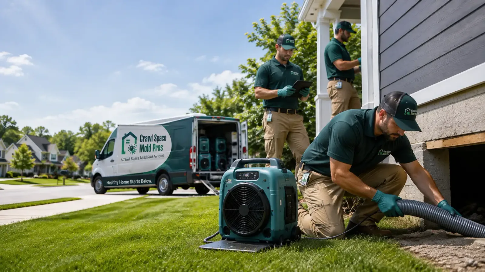 Crawl Space Mold Removal in Whiting, KS